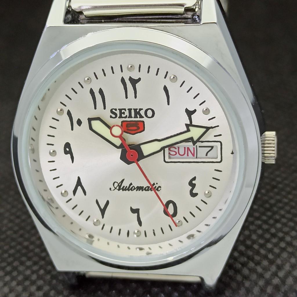ВОССТАНОВЛЕННЫЕ ВИНТАЖНЫЕ SEIKO 5 AUTO 6309A ЯПОНИЯ МУЖСКИЕ АРАБСКИЕ ЧАСЫ 533d-a280114-9