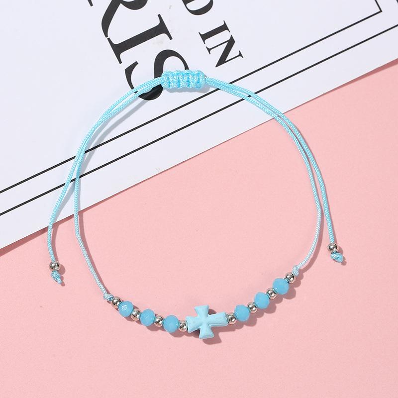 Браслеты из смолы с перекрестной веревкой для женщин, женские красочные браслеты на веревке, подарки, очаровательные летние праздничные украшения
