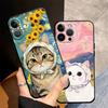 Мультяшный милый чехол-кошка для Apple iPhone 17 Pro Max 14 12 13 XR XS MAX 11 Air 15 Pro 7 8 16 Funda Чехол для телефона