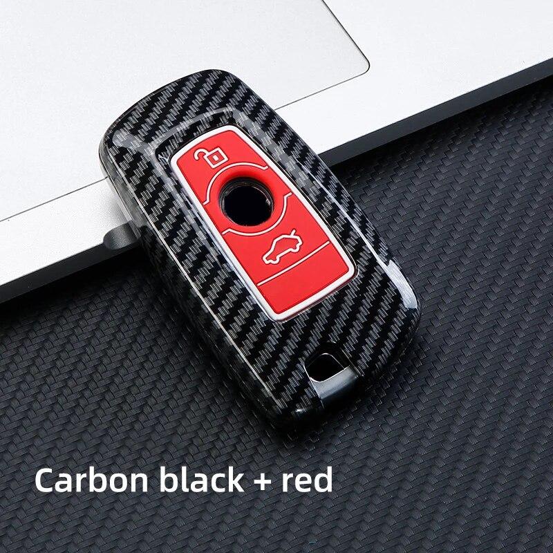 Чехол для дистанционного ключа автомобиля из АБС-пластика из углеродного волокна для BMW F10 F20 F30 1 3 5 7 серии X1 X3 X5 X6 F15 F16 F34 F07 F18 протектор