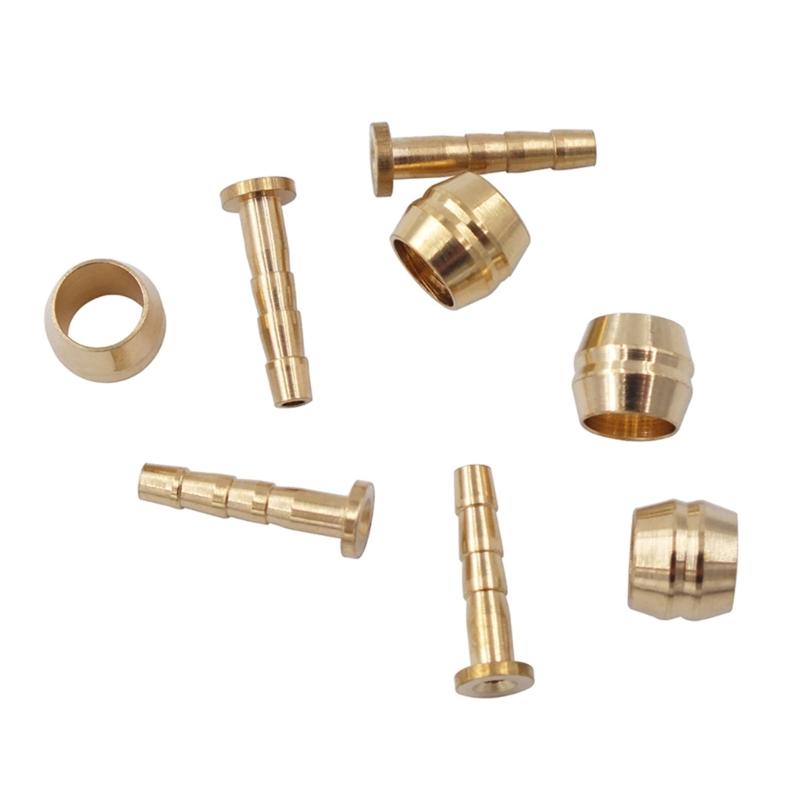 10Set Bike Hydraulic Disc Brake Hose Connector &Connect Insert Set Bicycles Part