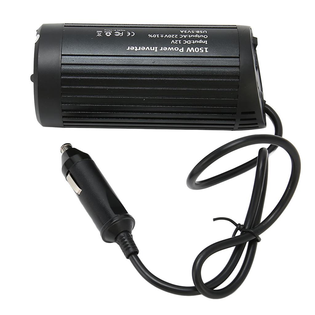 Инвертор для подстаканника 150 Вт, непрерывная мощность 150 Вт, пиковая мощность 300 Вт, постоянный ток 12 В в переменный ток 220 В, автомобильное питание