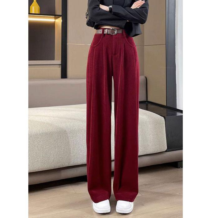 Осень Зима Леди Снежные Теплые Брюки Классический Флис Брюки с Высокой Посадкой Женские Прямые Плюшевые Термальные Повседневные Брюки