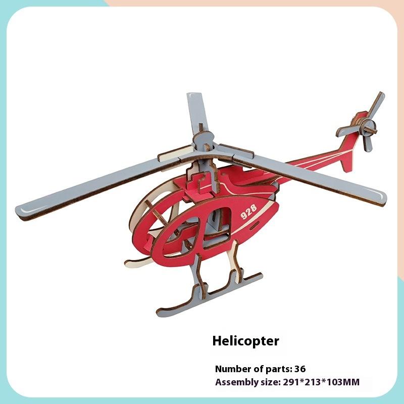 Моделирование Деревянная Игрушка Детская Самодельная Образовательная Сборка 3D Трехмерная Головоломка