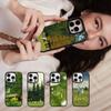 Мультяшный Газон Пригородный Отдых Для iphone 11 12 13 14 15 Pro Max 17 16 Plus Жесткий PC+TPU Задняя Крышка