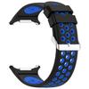 For Samsung Galaxy Watch Ultra 47mm Silicone Sport Strap Breathable Dual Color Watch Strap