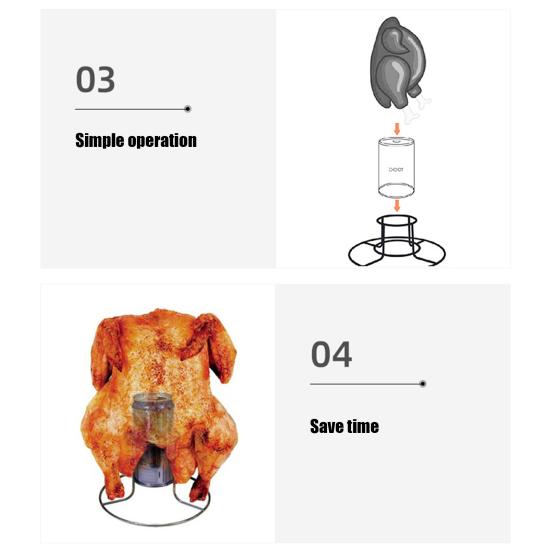 Подставка для пивной банки Yousheng, подставка для курицы, подставка для жареной курицы из нержавеющей стали, железная подставка для курицы с пивной задницей, стабильная безопасная подставка для жаровни для гриль-печи