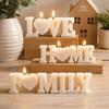 Handmade DIY Resin Crafts English Letters Epoxy Resin Mould Decorative Candle Mold  Office