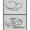 Metal Zip Ties 304 Stainless Steel Cable Tie Heavy Duty Self-Locking Strap Ties Multi-Purpose Metal Exhaust Wrap Lock