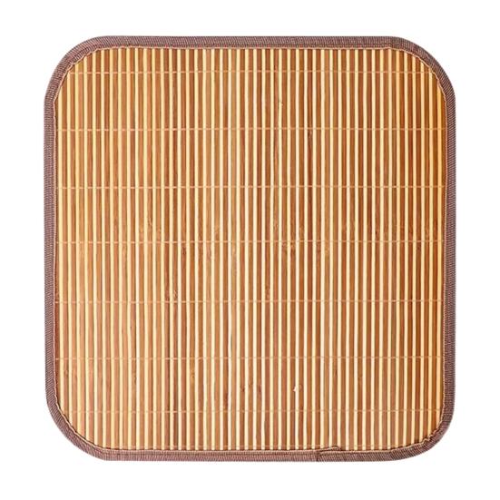 Cooling Bamboo Seat Mat, Breathable Chair Mat, Summer Cool Seat Pad with Anti-Slip Bottom for Office And Dining Chairs
