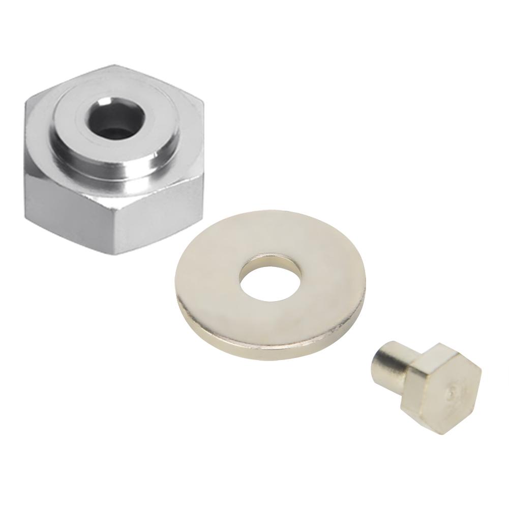 4pcs Aluminum Alloy 12mm Turn To 17mm Wheel Hex Adapter for 1/10 RC Car (Red)