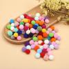1.5CM 60pcs High-Elastic Polyester Pom Poms for DIY Jewelry and Crafts