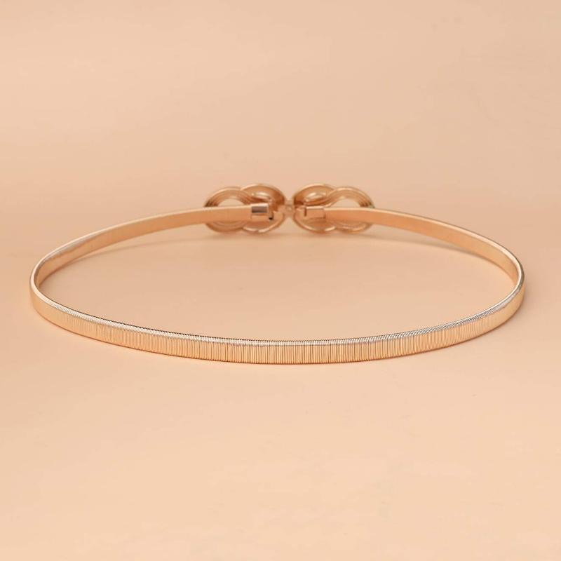 Female Chain Waist Belt Gold Adjustable Desinger Belts For Women Luxury Brand Punk Dress Elastic Waistband