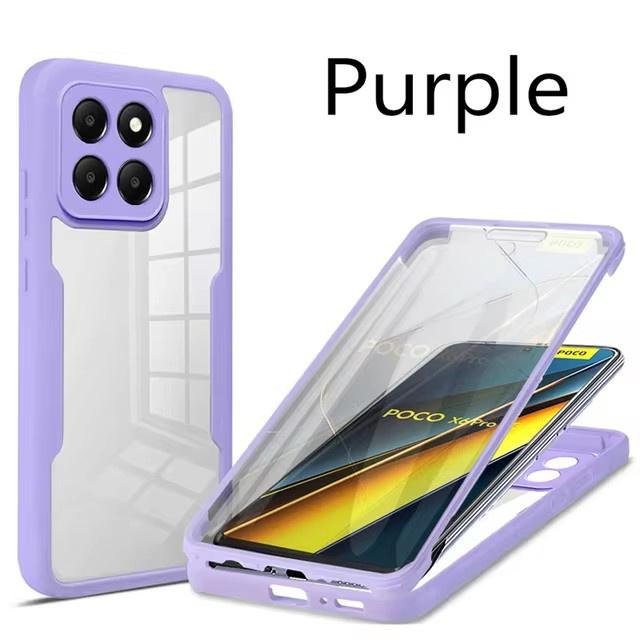360 Полный Защитный Чехол Для Телефона Для Xiaomi POCO X6 F6 Pro 5G Чехлы Armor для POCO X7 X5 X4 X3 M4 X3NFC F5 F3 C65 M6 4G Чехол