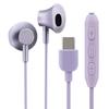 Leplus Earphones Inner Ear Type Sound Region Lilac Type-C (with Volume/Microphone) "Extreme Mellow" LN-TCEP01PP