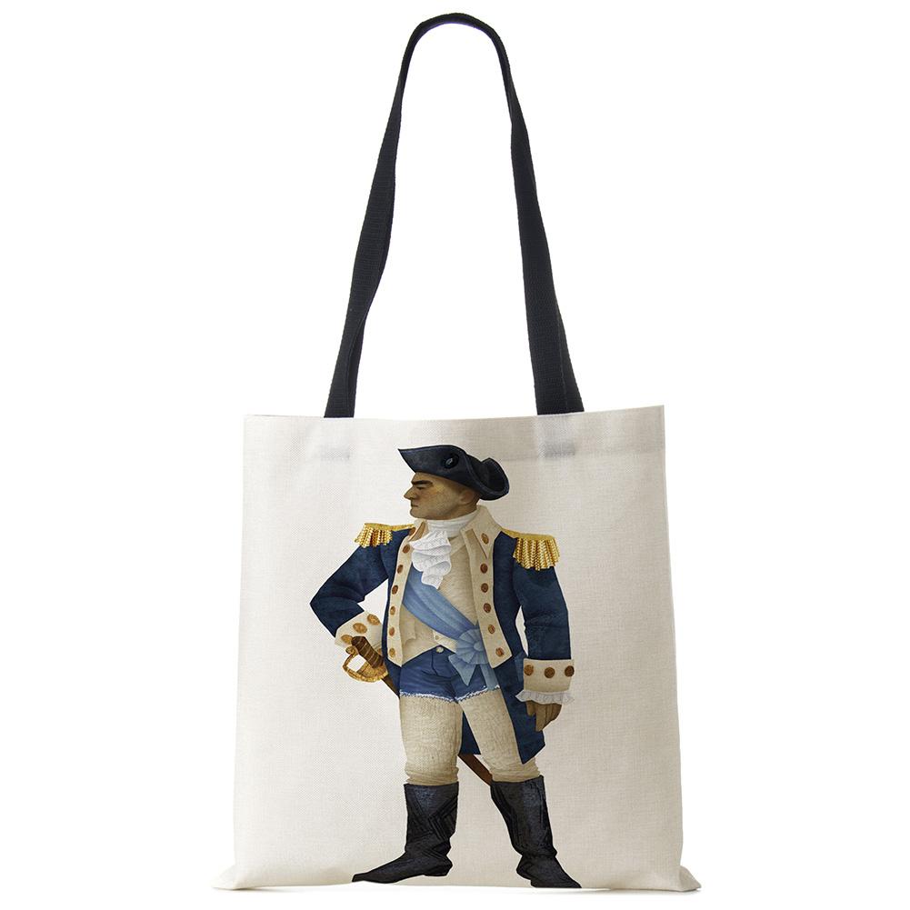 Индивидуальная винтажная большая сумка с принтом 50-х 60-х годов для женщин, многоразовые сумки на ремне, дорожные школьные пляжные сумки