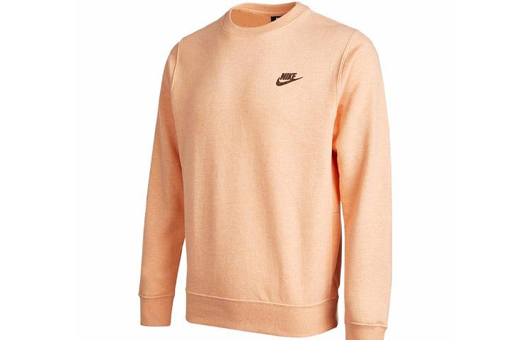 Nike Толстовки Мужские Абрикосово-Розовые С Круглым Вырезом Умеренная Обычная DA0684-800