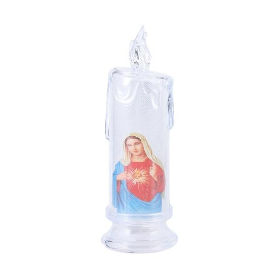 1/4 шт. светодиодная молитвенная беспламенная свеча Святое семейство Иисус Иосиф Дева Мария на батарейках молитвенная свеча религиозное украшение христианский подарок