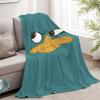 Cute Duck Face Flannel Throw Blanket Soft Cozy Fleece for Home Office Sofa All Season Fun Gift 150x200cm