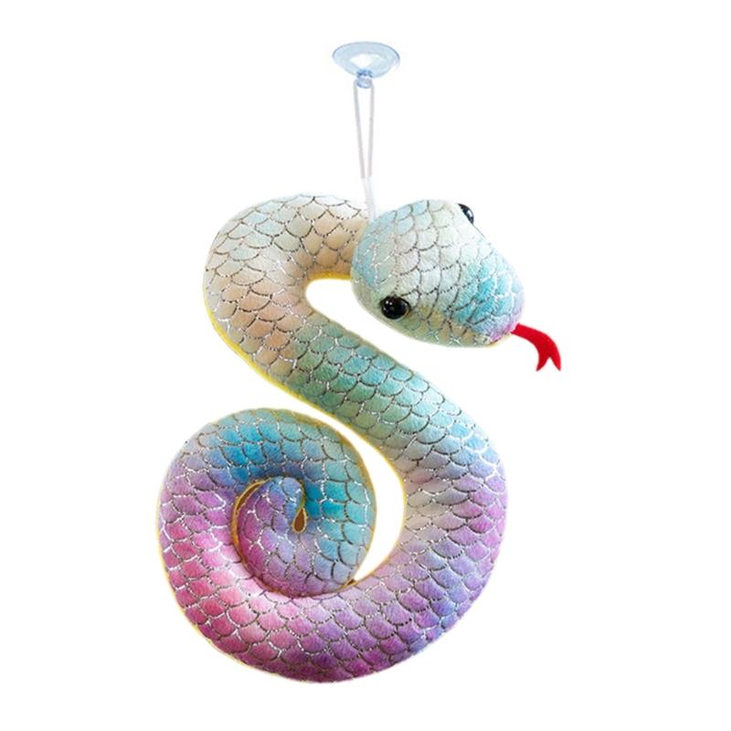 Fashionable Snake Hanging Ornament Charm Accessory with Vibranting Color and Gold Accent Sturdy PP Cotton Materials