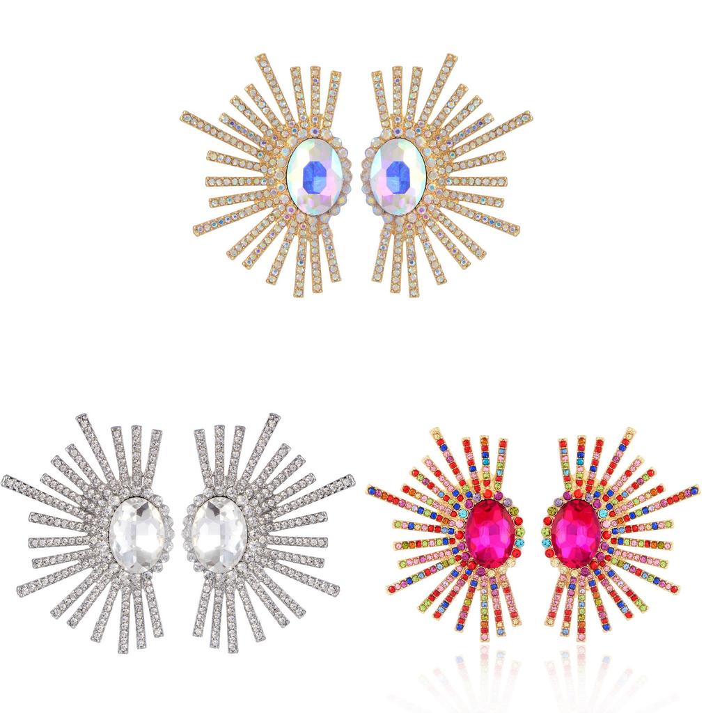 Artistic Sunflower Earrings With Water For Women Summer Fashion Gift