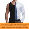 Mens Waist Trainer Sweat Vest for Weight Loss Body Shaper Workout Tank Tops Shapewear Fat Burning Sauna Suit Slimming Polymer Sauna Vest Undershirt