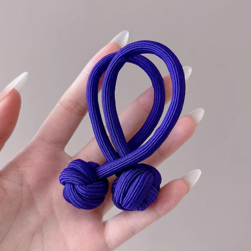 Китайские узелковые косички резинки для волос для женщин и девочек резинка для волос повязка на голову с высокой эластичностью двойная повязка на голову стильный головной убор