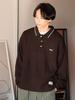 [BEAM'S HEART] L/S Knit [EXCLUSIVE] PENNEY'S FOX One-Point Knit Polo Men's D.BROWN Size S
