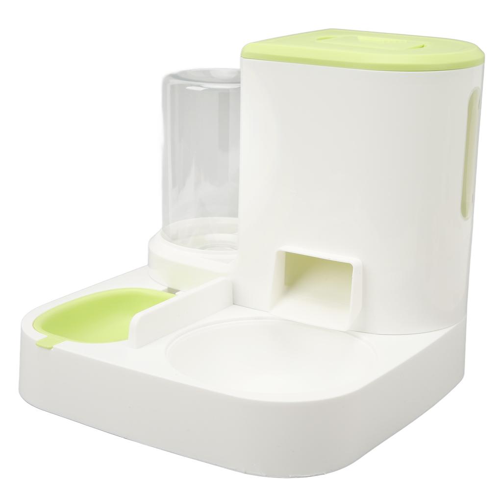 Pet Cat Waterer Food Feeder with 2.2L Food Container Odorless Dog 1L Automatic Water Dispenser Food