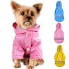 Summer Outdoor Puppy Pet Rain Coat S-XL Hoody Waterproof Jackets PU Raincoat for Dogs Cats Apparel Clothes Wholesale