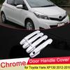 For Toyota Yaris Vitz XP130 2012 2013 2014 2015 2016 2017 2018 Chrome Door Handle Cover Exterior Car Styling Accessories