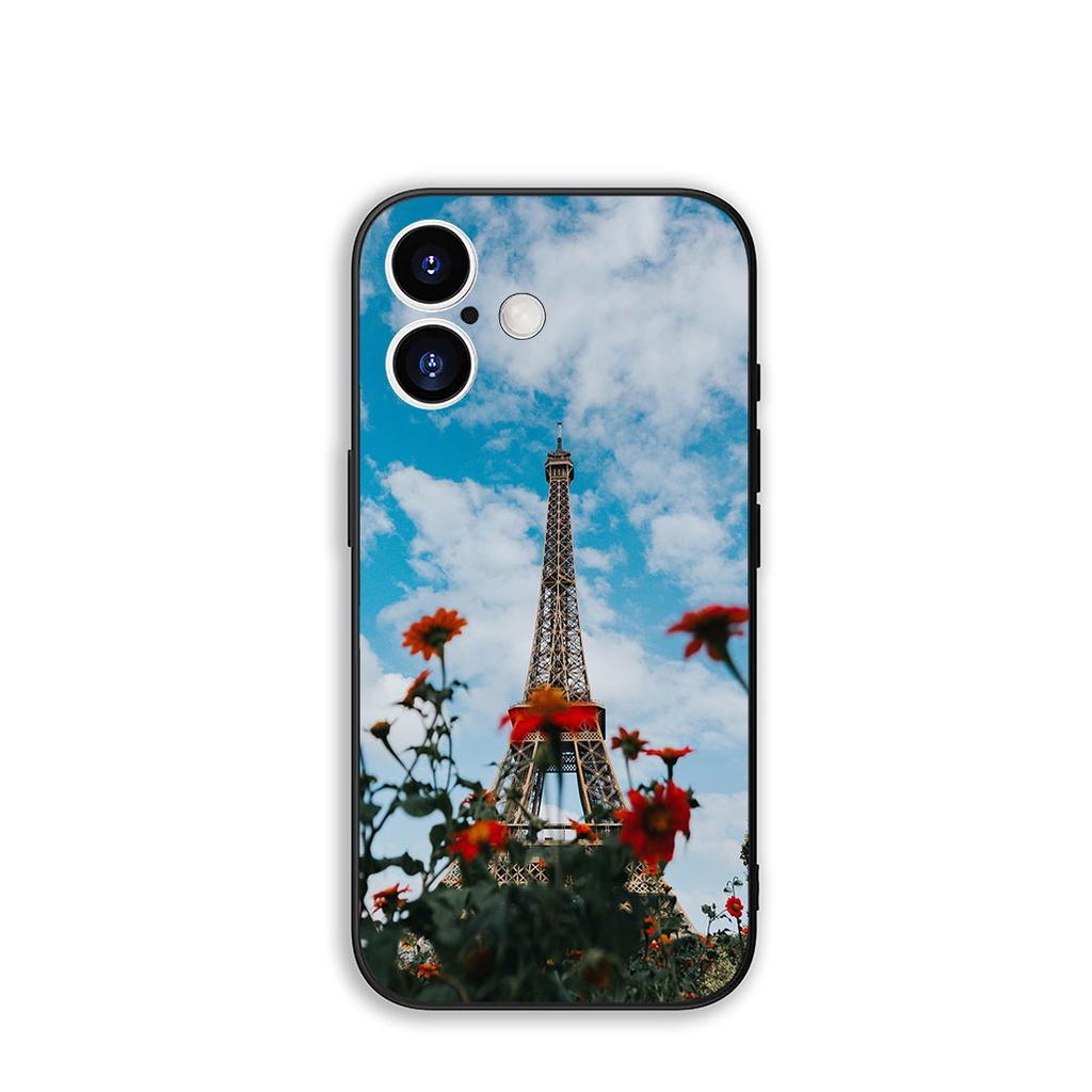 Phone Cover Love Paris Eiffel tower pink Casing for Apple iPhone 17 16 11 Pro XS Max XR 6 7 8 Plus + 16E SE 2020 Air 5 8+ Case