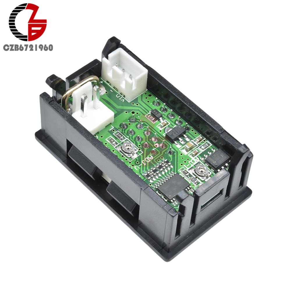 Mini DC Digital Voltmeter Ammeter 100V 10A 50A 100A Voltage Current Meter Solar Battery Car Volt Amp Tester Monitor Detector