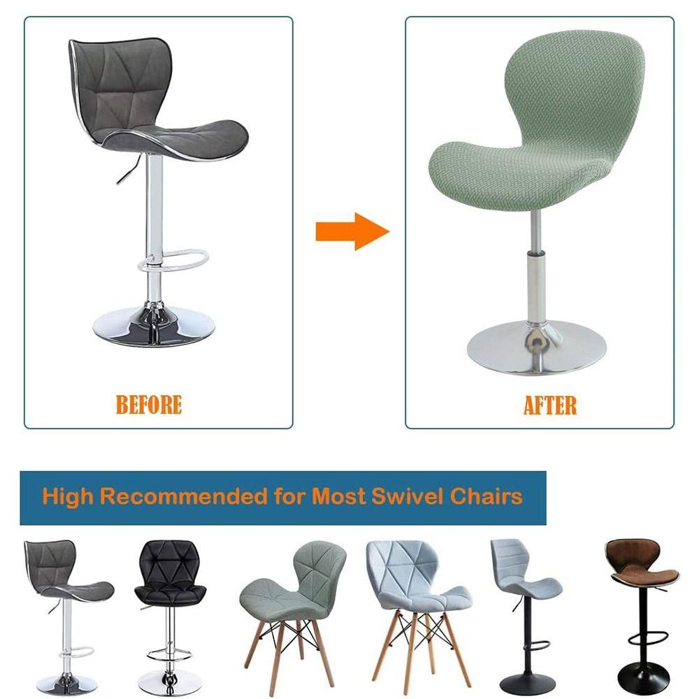 Dustproof Counter Height Bar Stool Cover Jacquard Bar Stool Seat Covers Chair Protectors  Household