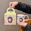Ретро креативная чашка керамическая высокая ценность парный подарок на день рождения стакан для воды бытовая большая емкость сувенирная кружка