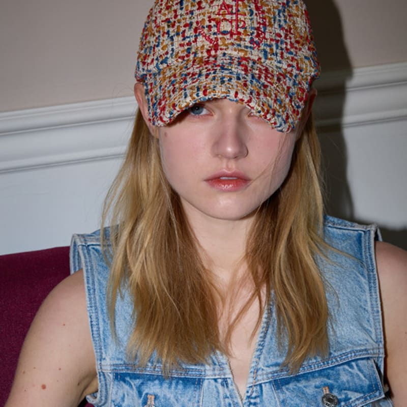 ALLINCOMPLETE Round Logo Tweed Ball Cap (3 Colors)