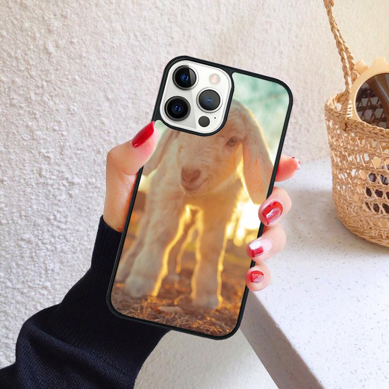 Cute Baby Pygmy Goat Phone Case for iPhone 17 Air 16 Coque 15 14 12 13 PLUS 11 PRO MAX Back Cover Fundas Shell