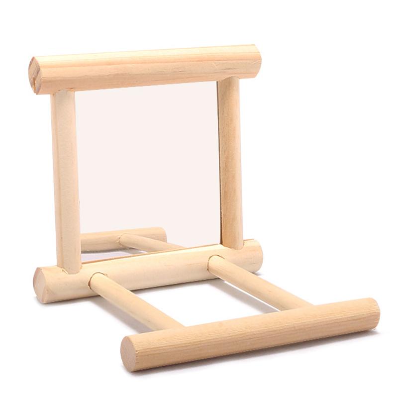 Bird Mirror With Perch Bird Perch Mirror Toy Stand Bird Toy Cockatiels Cage