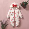 Wearable Infant Warm Cotton Jumpsuit Long Sleeve Washable Baby Jumpsuit