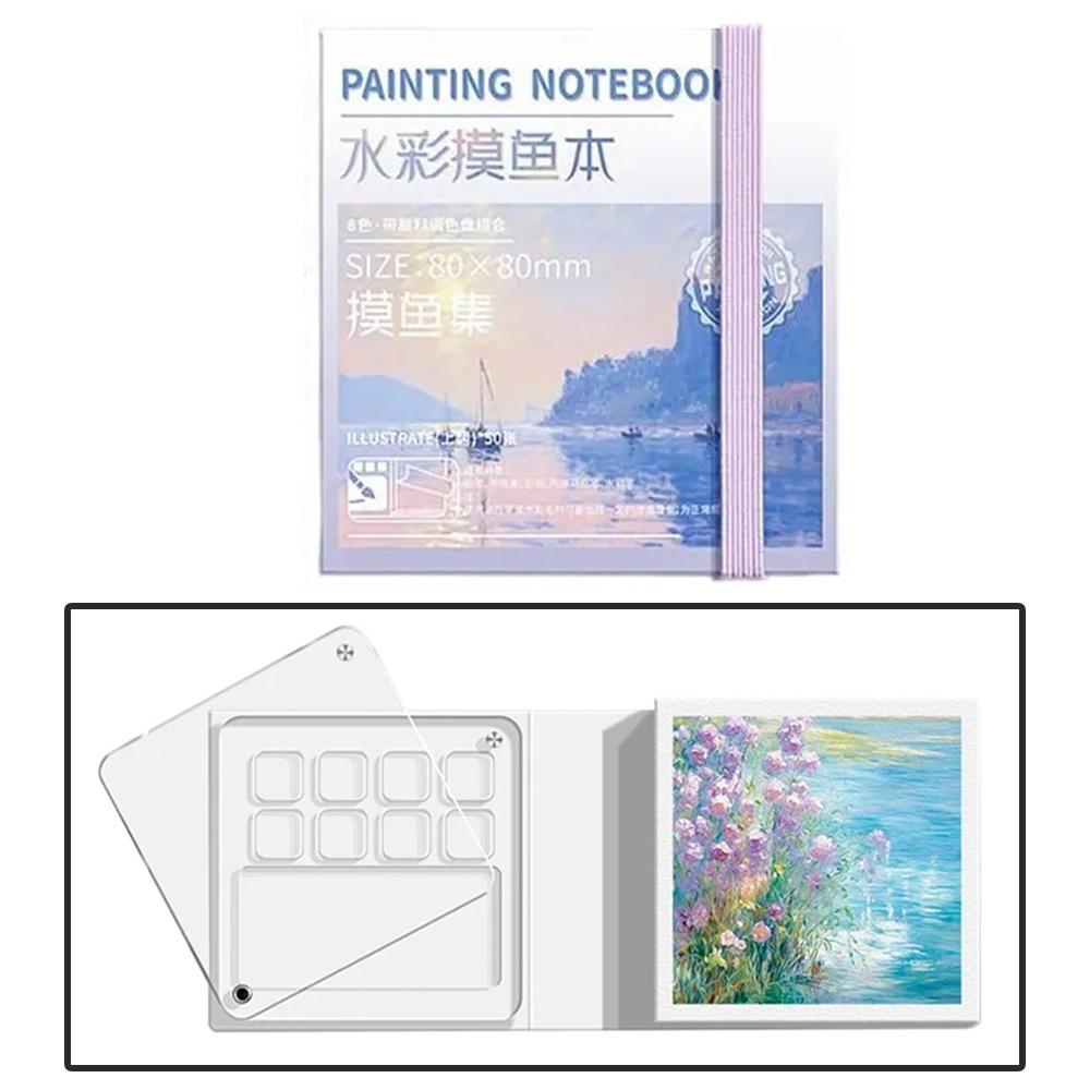 Mini Watercolor Paint Palette Set Acrylic Travel Painting Tray Kit Empty Paint Box Travel