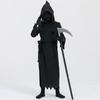 Children's Halloween Cosplay Costume Reaper Costume Set (Jumpsuit Hat Belt Scythe Gloves)