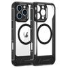 For iPhone 16 Pro Magnetic Case TPU + PC Kickstand Phone Back Cover