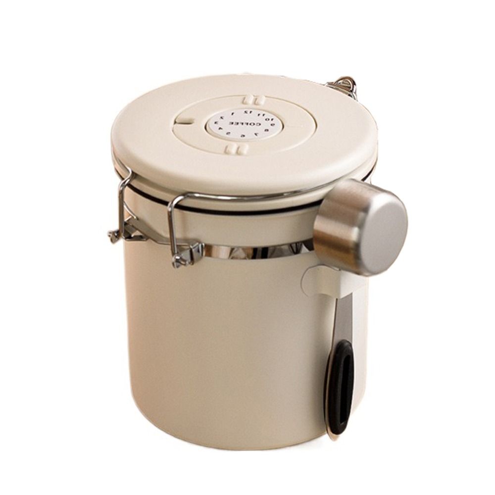 Дата Трекер Герметичная кофейная канистра Мерная ложка Банка для хранения кофе Ящик для хранения продуктов Рис