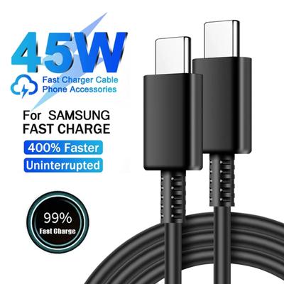 5A 45W PD сверхбыстрый зарядный USB-кабель C для Samsung S21 FE S22 S23 S24 Plus Note 20 Ultra A34 A53 A54 A55 кабель Type C - Type C