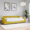VidaXL Daybed with Mattress Yellow 90x200 Cm Velvet 3196910