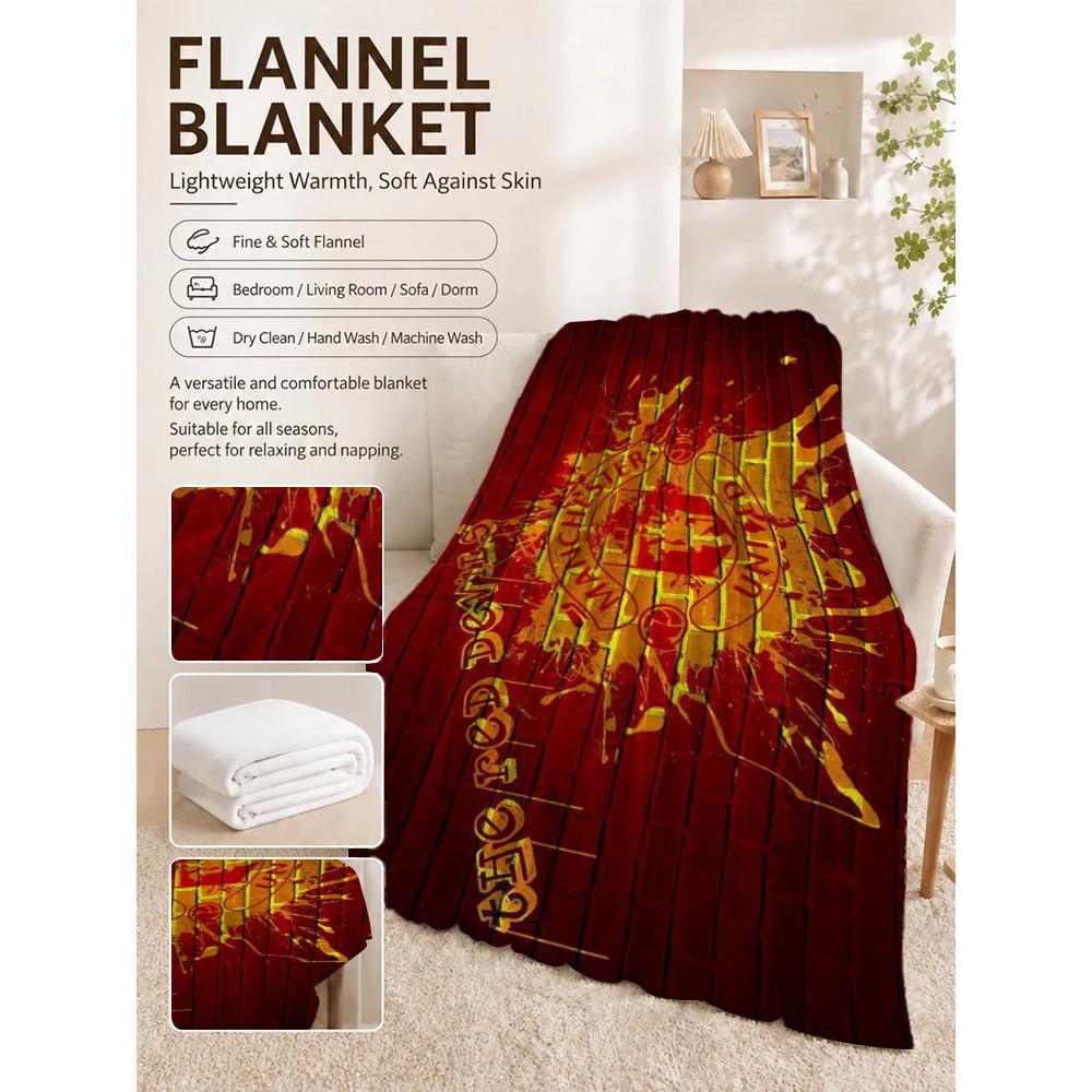 Manchester Forever Fleece Blanket Cashmere Feel Blanket Oversized Blanket Couch Blanket Hypoallergenic