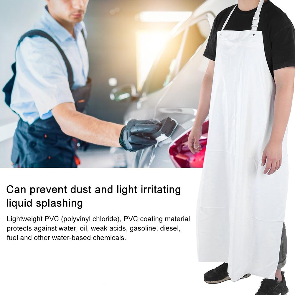 PVC Protection Apron Chemical Resistant Safety Work Wear Waterproof Dustproof 120x90cm