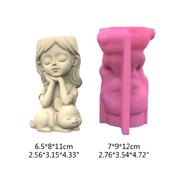 Форма для цветочного горшка силиконовая для суккулентов цветочный горшок растение винтажная форма бетон цемент