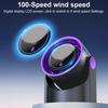 Mini Desk Fan LED Digital Display 100 Speed Adjustable Quiet USB Rechargeable Fan Home Office Outdoor Travel Portable Summer Cooling Fan