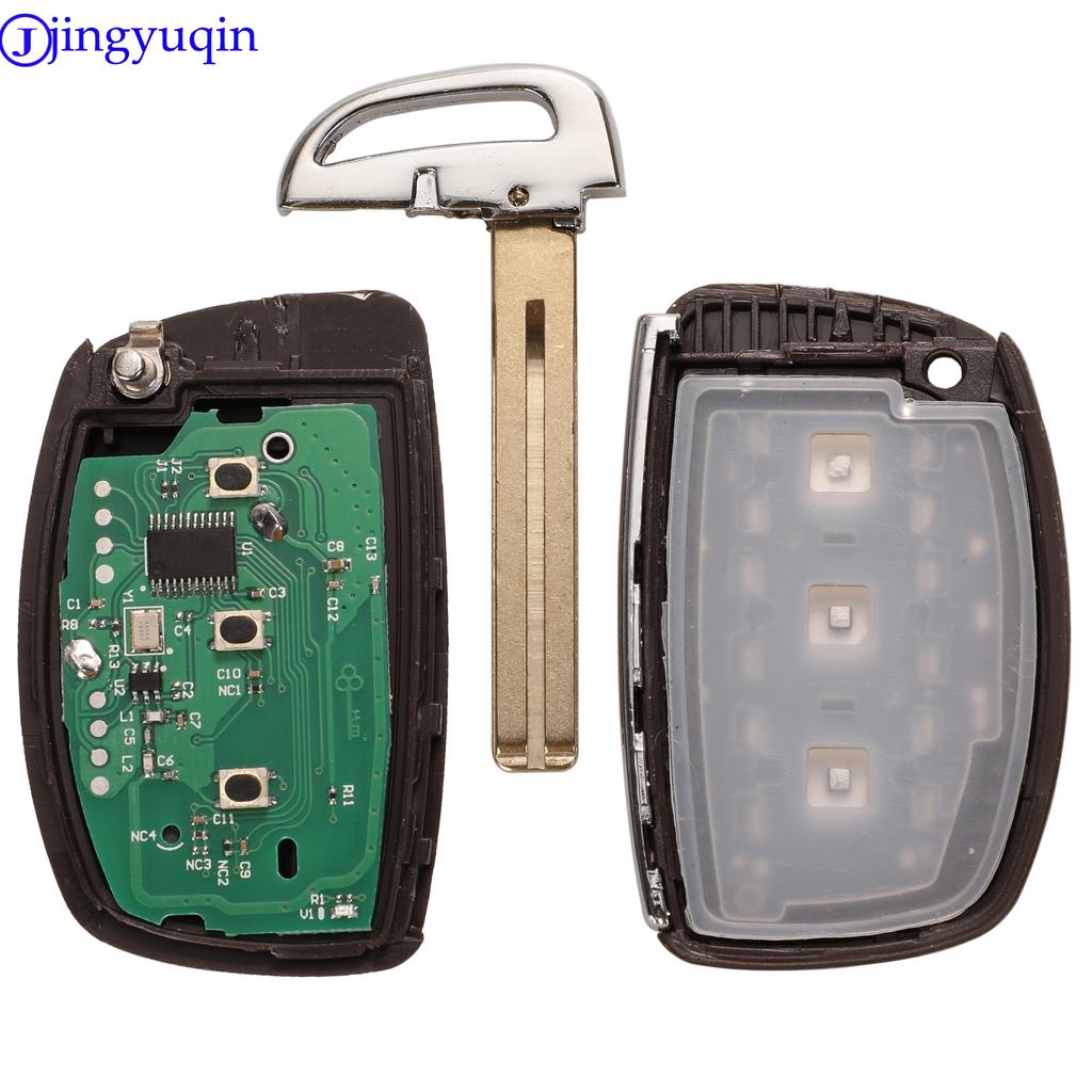 Jingyuqin 3b Remote Car Key Fob For Hyundai IX35 Rena MISTRA Elantra 2015 433MHz ID46 PCF7952 PCF7953 Chip PCF7938 ID47 ID64